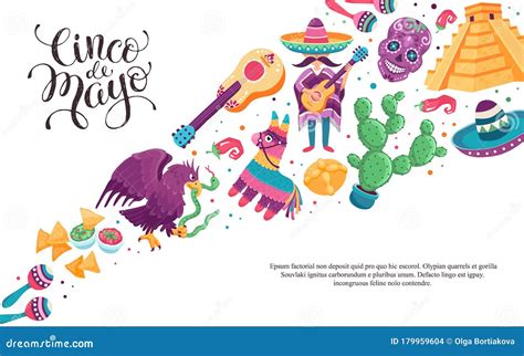 Afiche de Hola México ilustración del vector. Ilustración de cacto ...