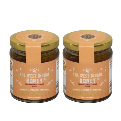 Raw Unprocessed Ginger Infused Honey - 250 g (Pack of 2) – The West ...