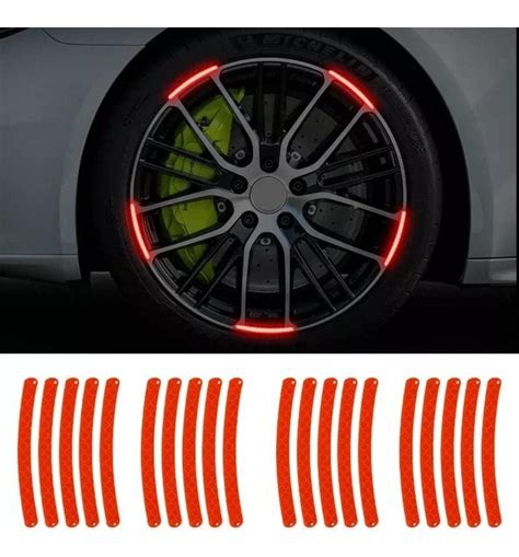 3M Reflective Wheel Rim Waning Safety Stickers Decal for Car,Bike ...