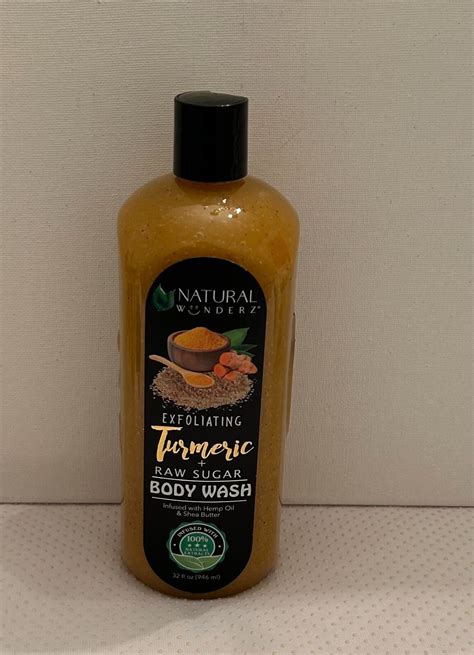Natural Wunderz Exfoliating Turmeric + Raw Sugar Body Wash 32 FL OZ | eBay
