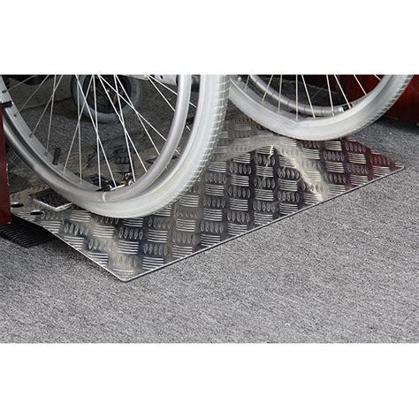 Buy Rampa plateada para silla de ruedas, rampas de umbral de metal ...