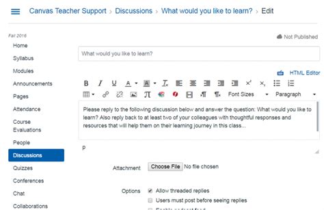 Image result for Canvas Discussion Tutorial