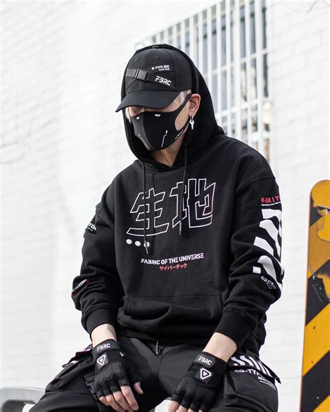 Fabric of the Universe Kitsune-5X Techwear Hoodie