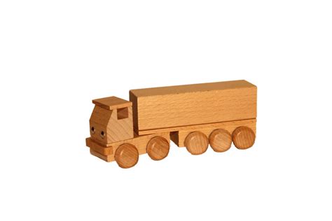 Holzauto Sattelschlepper mit Pritsche online kaufen