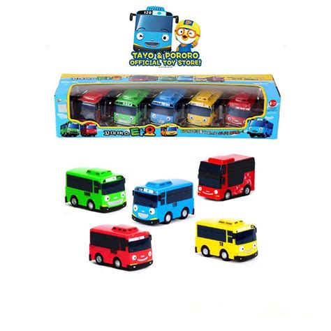 Tayo Little Bus Toy Set - 5 Pieces, Multicolor : Amazon.in: Toys & Games