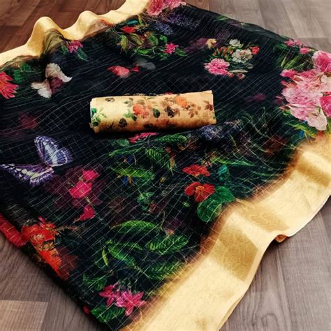 Vastra Organza Digital Print Saree Collection