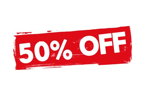 50 Off, Markdown, Bargain, Deal, Savings PNG