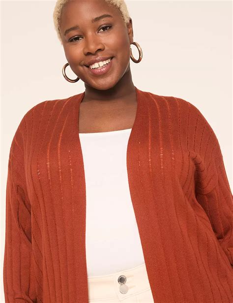 Classic Long Sleeve Open Front Card | LaneBryant