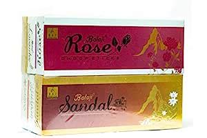 BALAJI Assorted Premium Dhoop Pack of 6 - Sandal, Rose, Lavender ...