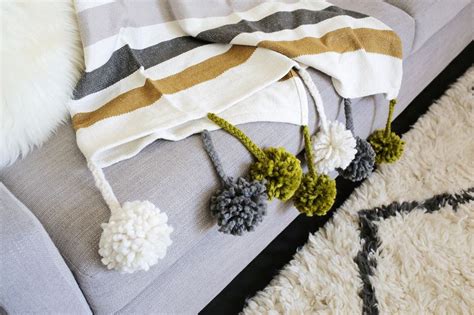 Image result for Pom Pom Blanket Tutorial