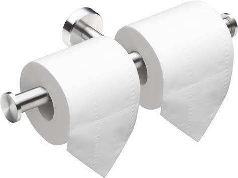 Amazon.com: Toilet Paper Holder Wall Mount, Double Roll Toilet Paper ...