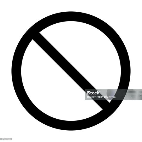 No Symbol Sign Vector Stock Illustration - Download Image Now - 'No ...
