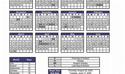 Official Loudoun County School Calendar 2024-25