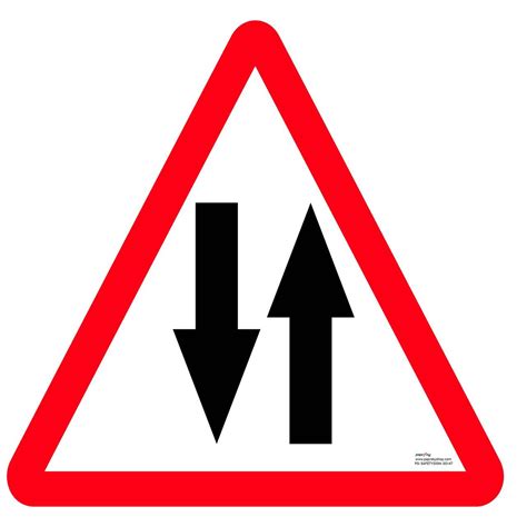 Safety sign - Two way traffic