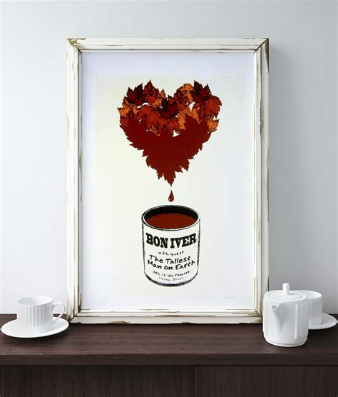 Bon Iver Merch - Bon Iver Chicago - The Poster Works