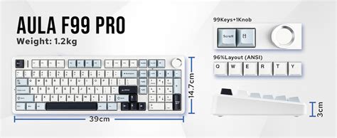 Amazon.in: Buy Aula F99 PRO 96% Wireless Full Size Mechanical Gaming ...
