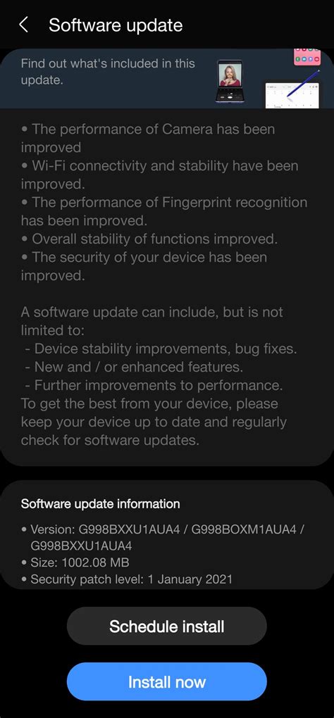 Samsung S21 Software Update 的图像结果