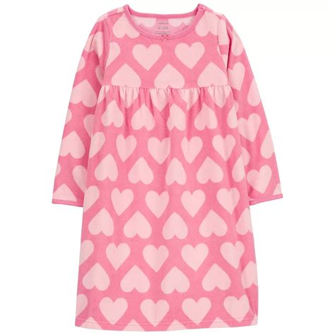 Girls 4-12 Carter's Heart Fleece Nightgown
