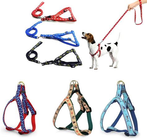 Foodie Puppies Ribbon Stitched Soft Nylon Color-Full Printed Harness ...