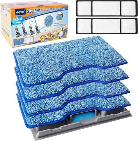Amazon.com - KEEPOW Reusable Vacmop Replacement Pads Compatible with ...