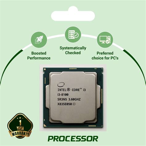 (Processor) Intel Core i3-8th Generation | 1 Year Warranty | Support A ...