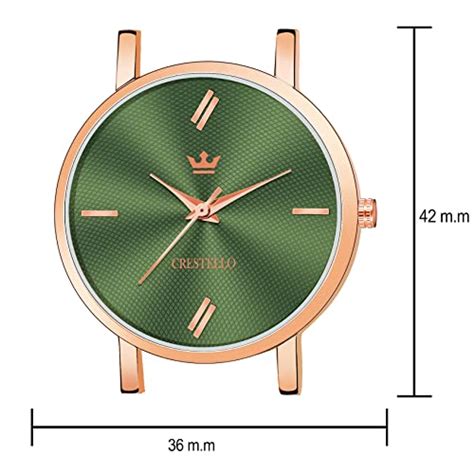 Buy CRESTELLO Rose Gold IP Plated Mesh Chain Analog Wrist Watch for ...