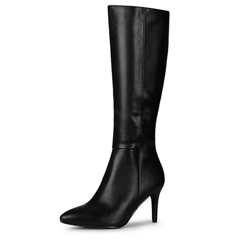 Women's High Heels Pointed Toe Stiletto Heel Knee High Boots