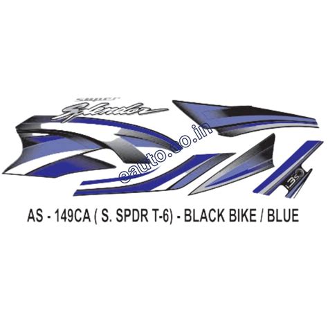 Graphics Sticker Set for Hero Super Splendor i3S | Type 6 | Black Vehi