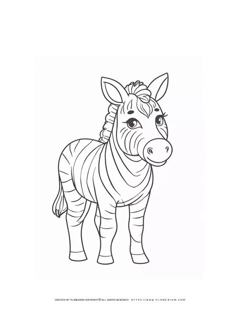 Animal Coloring Pages Zebra
