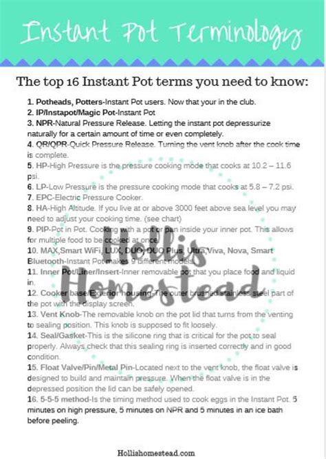 Instant Pot User Guide 的图像结果