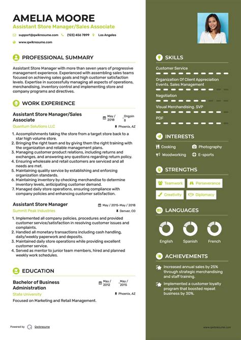 10+ Assistant Store Manager Resume Samples & Templates for 2025