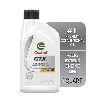Castrol GTX 5W-30 Synthetic Blend Motor Oil, 1 Quart India | Ubuy
