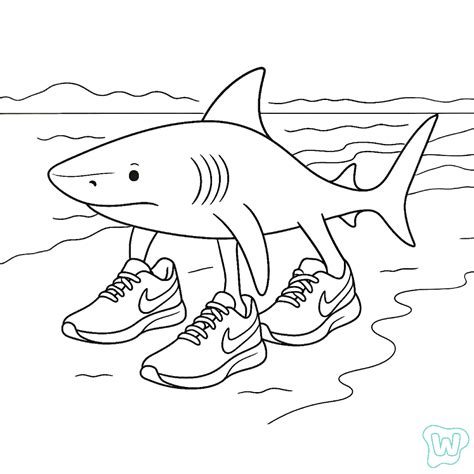 14 Tralalero Tralala Kleurplaat - Gratis afdrukken!