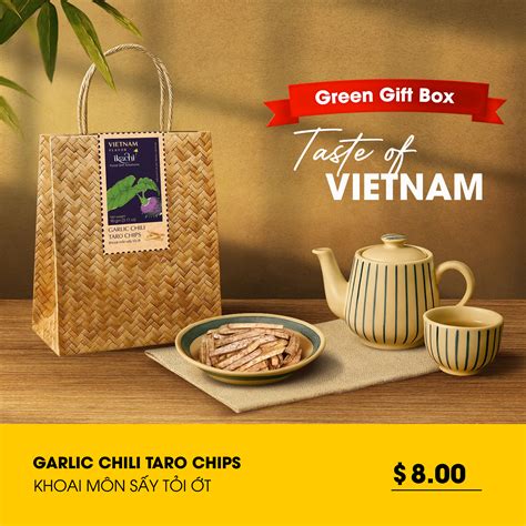 Garlic Chili Taro Chips - Taste of Vietnam - Ikachigift