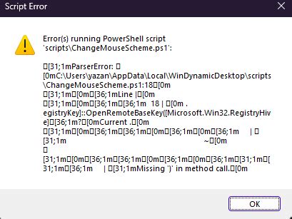 Image result for PowerShell Script Error