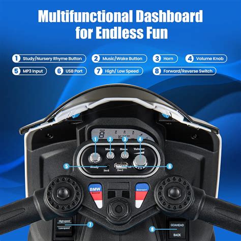 HONEY JOY 12V Kids Motorcycle, Licensed BMW Battery India | Ubuy