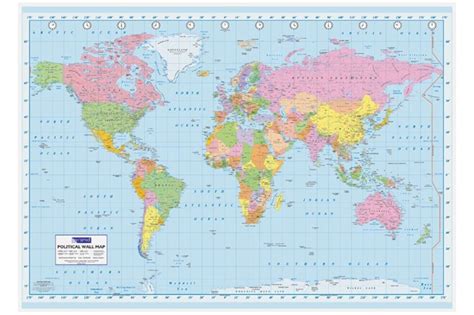 Detailed World Map Poster 的图像结果
