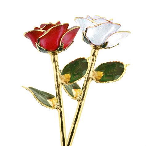 Real Gold and Platinum Dipped Roses | Steven Singer Jewelers