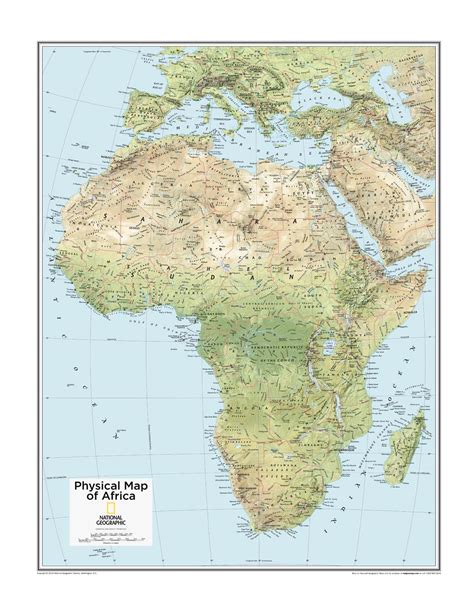 Africa Physical : XYZ Maps