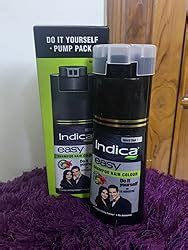 Indica Easy Do-It-Yourself Hair Color Shampoo Pump Pack with 5 Herbal ...