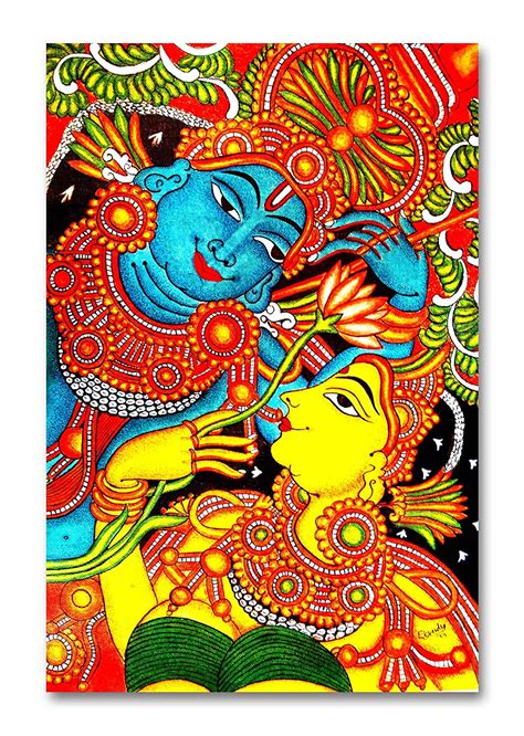 Buy Tamatina Religious Posters | Matte Vinyl Stickers |Radha Krishna ...