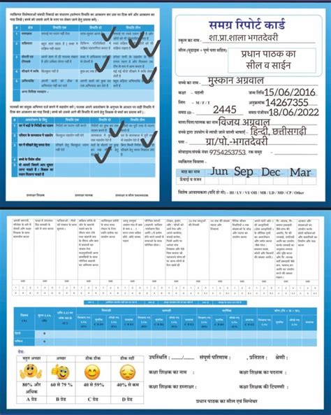 Marksheet 2023-24 : प्रगति पत्र व पूर्णता प्रमाण पत्र का संधारण - Edudepart