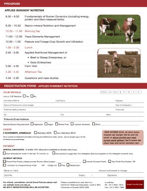Fillable Online Applied Ruminant Nutrition - Australian Veterinary ...