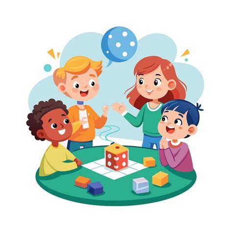Kids playing and entertaining moments vector illustration | Premium AI ...