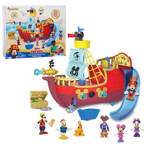 Buy Disney Junior Mickey Mouse Funhouse Treasure Adventure Pirate Ship ...