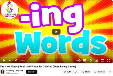 List of Words Ending with ing - Safehugs