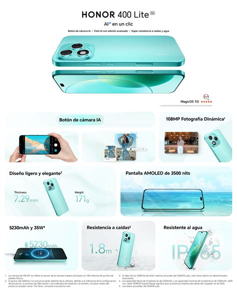 HONOR 400 Lite 8GB+256GB | Comprar en Guatemala Oficial