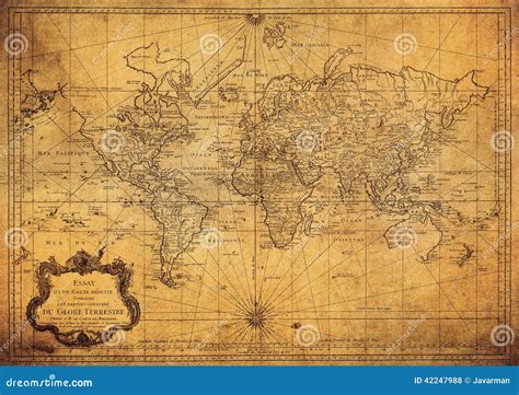 Antique World Map 的图像结果