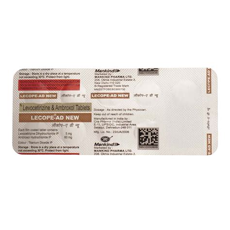 Lecope Ad New Strip Of 10 Tablets: Uses, Side Effects, Price & Dosage ...