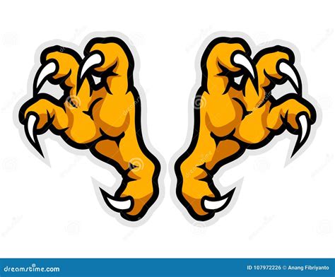 Eagle Claws Cartoon . Can Use for Sport Logo Stock Vector ...
